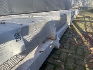 Ca. x Douglas balken geschaafd, 45x95mm, lengte 1300cm